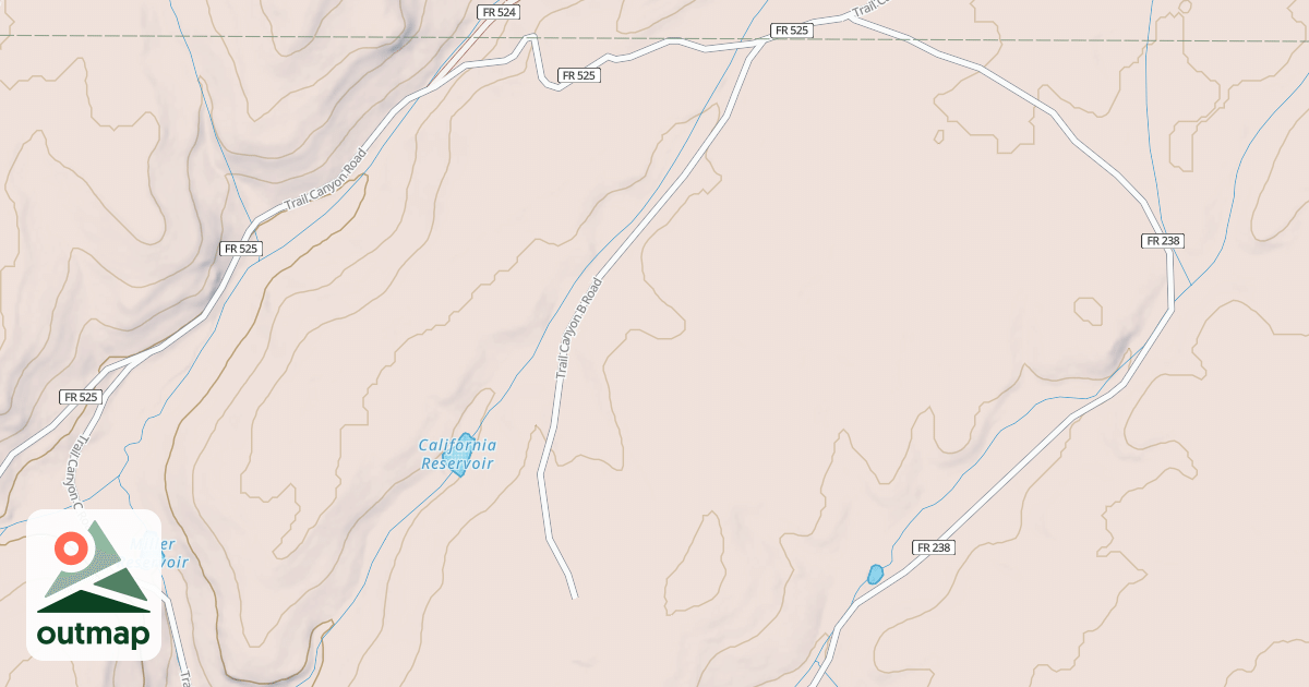 Map of TRAIL CANYON B