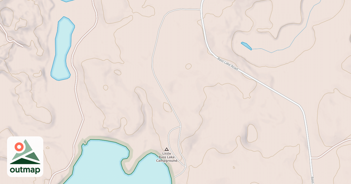 Map of LITTLE BASS LK CGRD