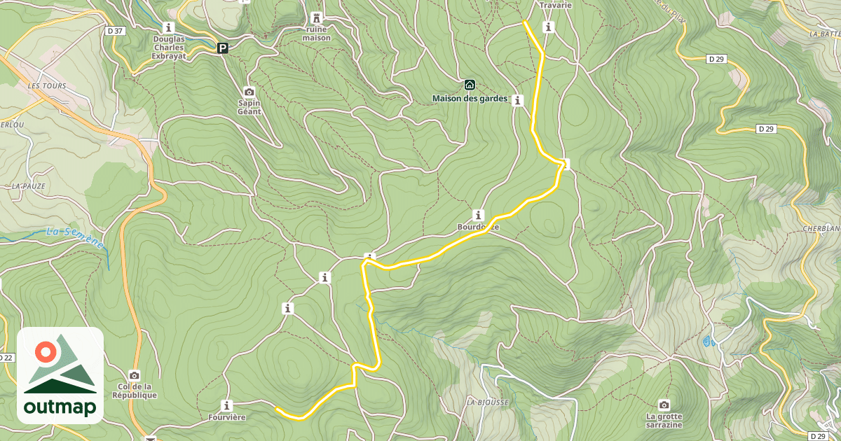 Map of Chaubouret Noir