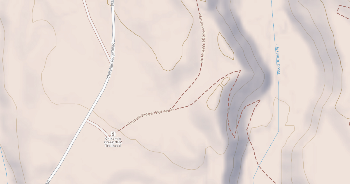 Map preview of CHIKAMIN TRAIL HEAD