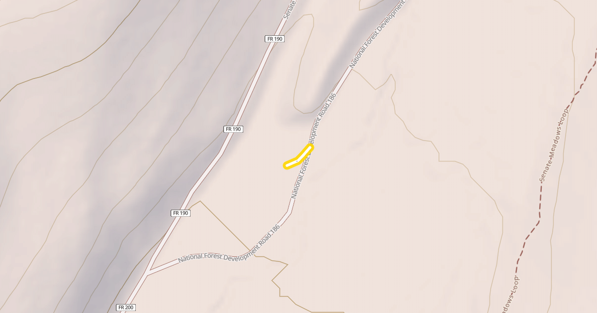 Map preview of Senate Meadows Loop