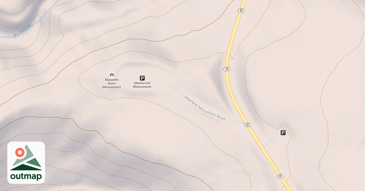 Map of JAPANESE MONUMENT