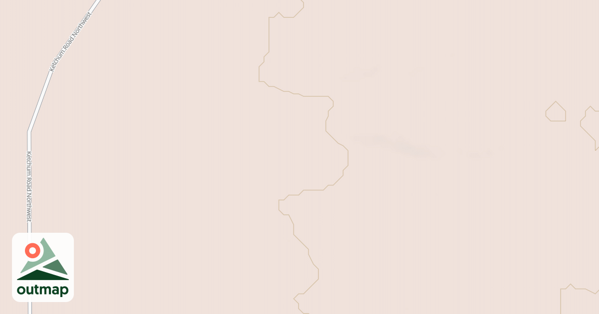 Map of KETCHUM SPUR X