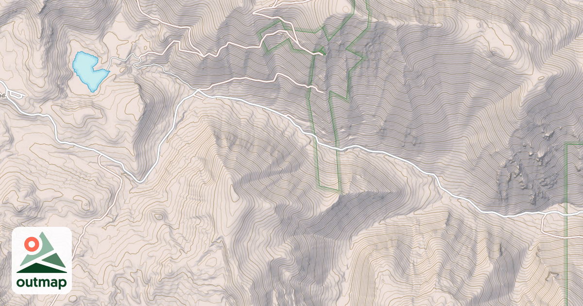 Map of Bayhorse, Rd #051, Winter
