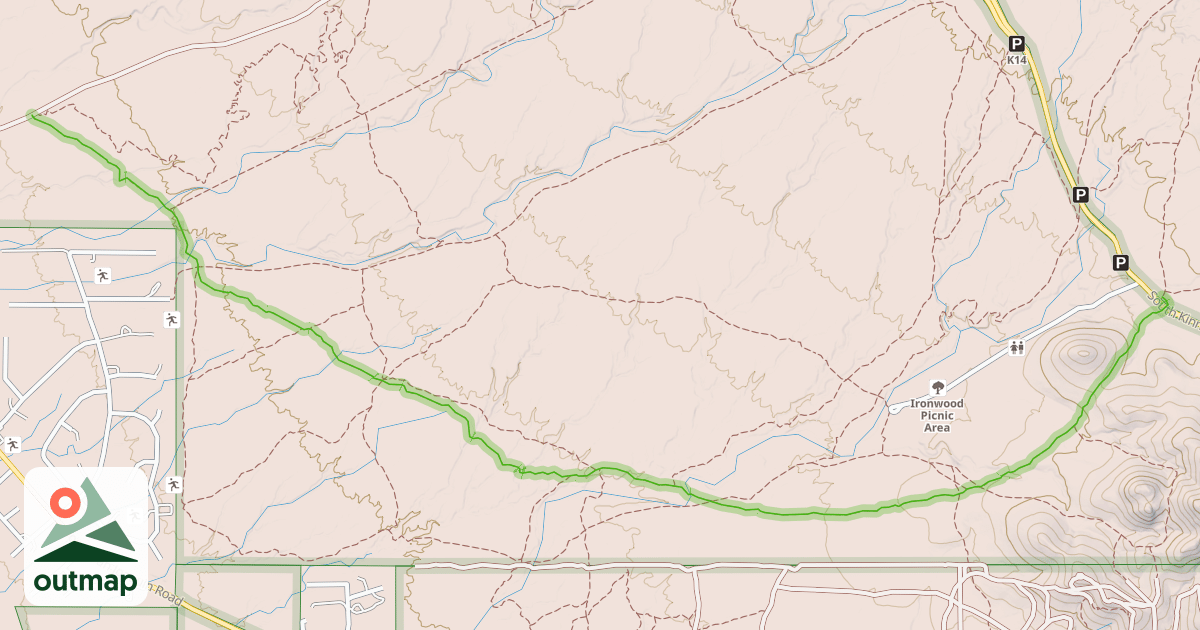 Map of Prospector Trail