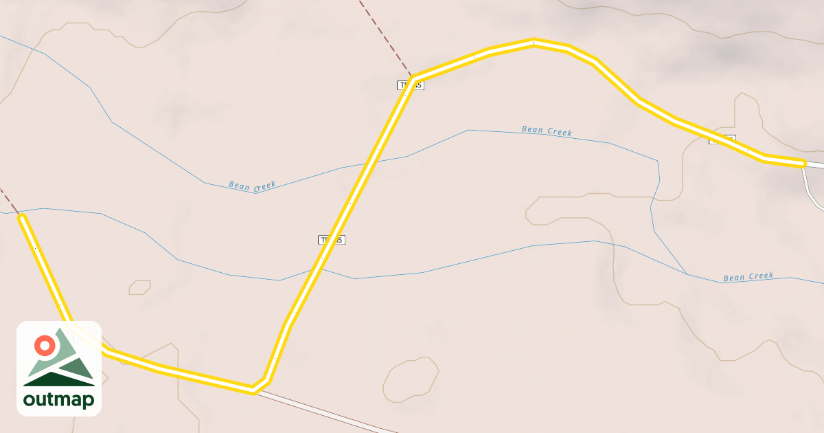 Map of Bean Creek Trail