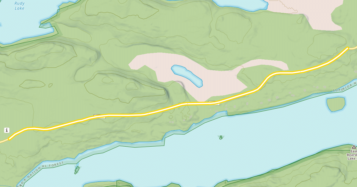Map preview of East Bearskin Road