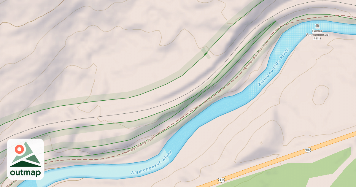Map of Lower Falls