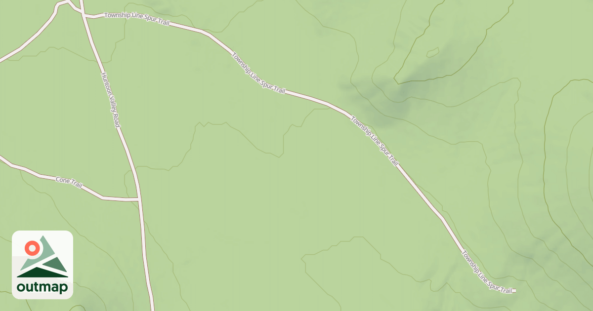 Map of TOWNSHIP LINE SPUR