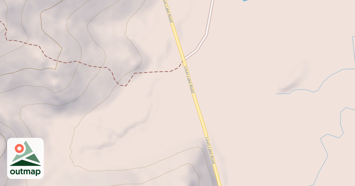 Map of LOUIS LAKE LODGE