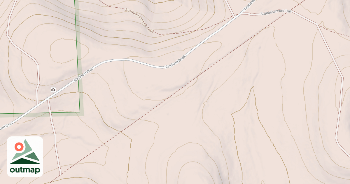 Map of Susquehannock State Forest Snowmobile Trails