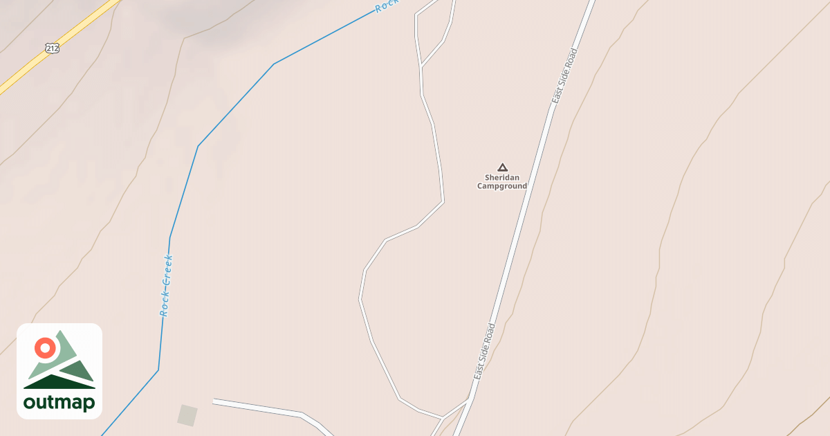 Map of SHERIDAN CAMPGROUND