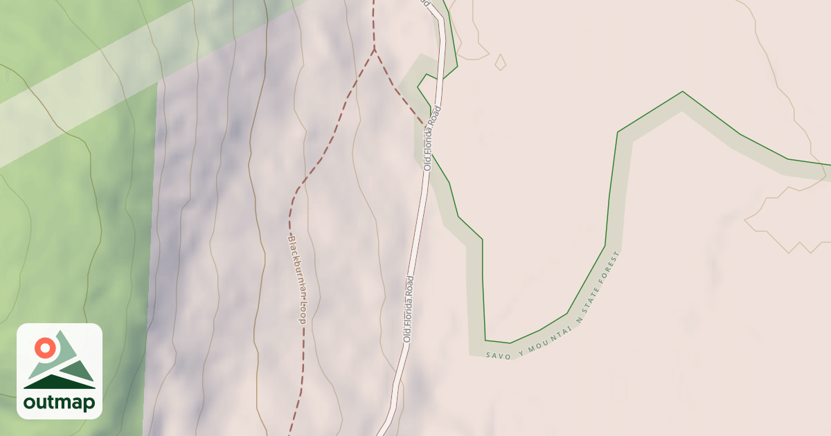 Map of Old Florida Road