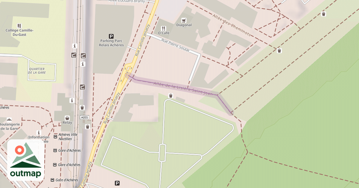Map of Allée de la Lisière Saint-Jean
