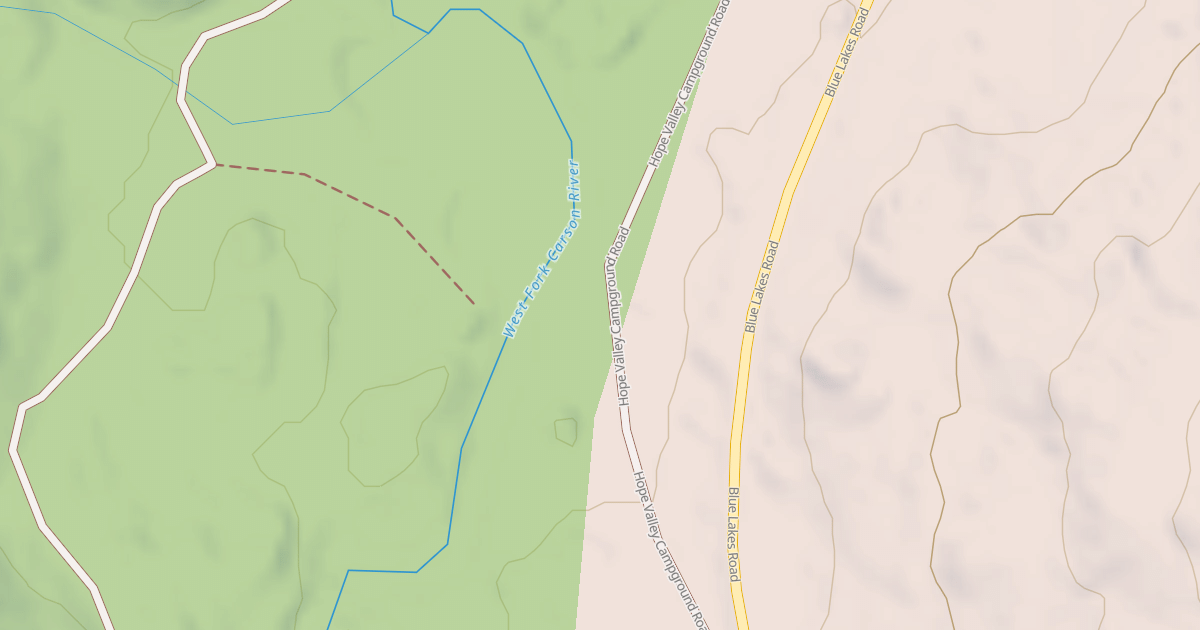 Map preview of HOPE VALLEY TURNOUT