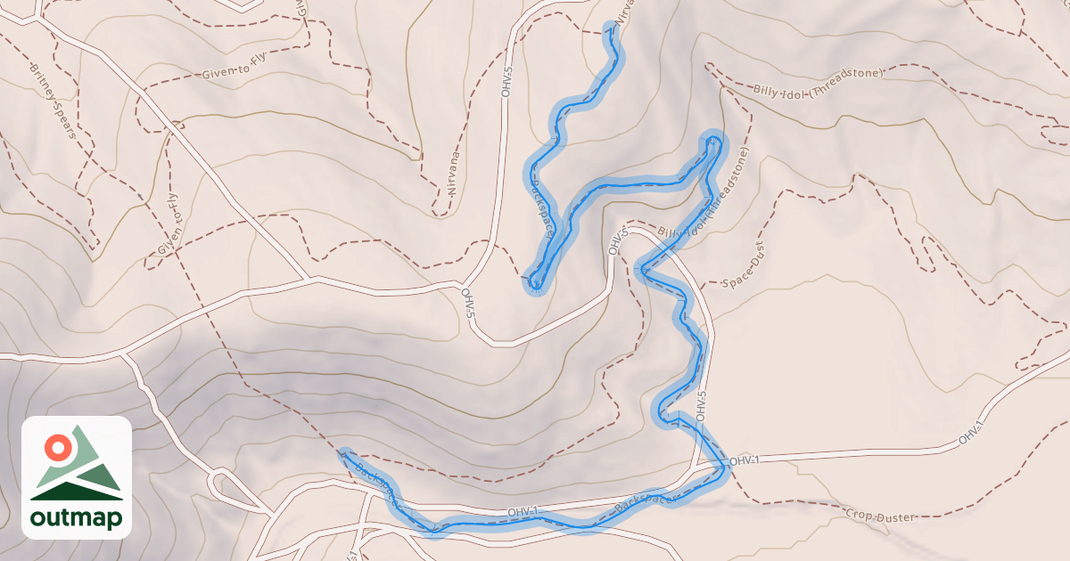 Map of Backspacer Trail