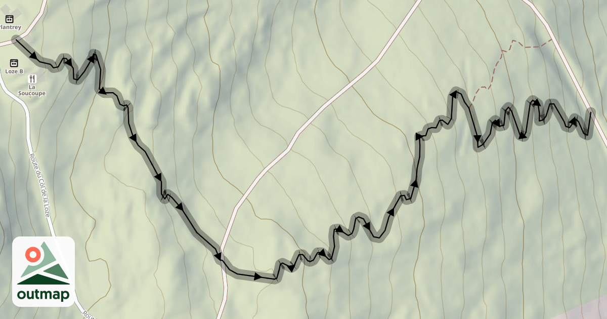 Map of DH.E-BIKE La Louza