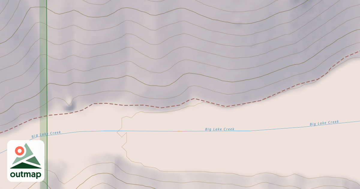 Map of Big Lake Creek