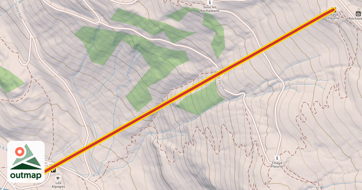 Map of Chaux Fleurie