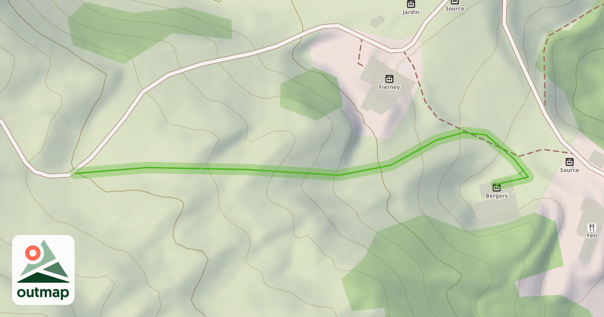 Map of Les Clarines bas