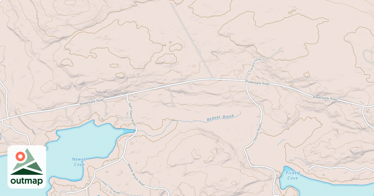 Map of Bowerbank Rd