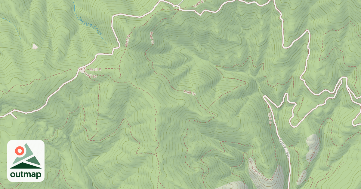 Map of USFS Motor Vehicle Use Map Trails 7772