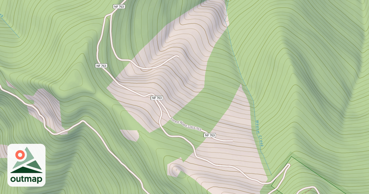 Map of CAT MTN. T.S.