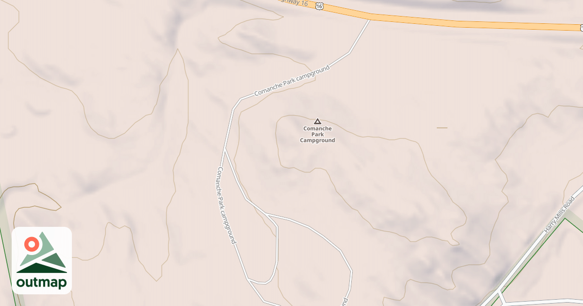 Map of COMANCHE PARK CG