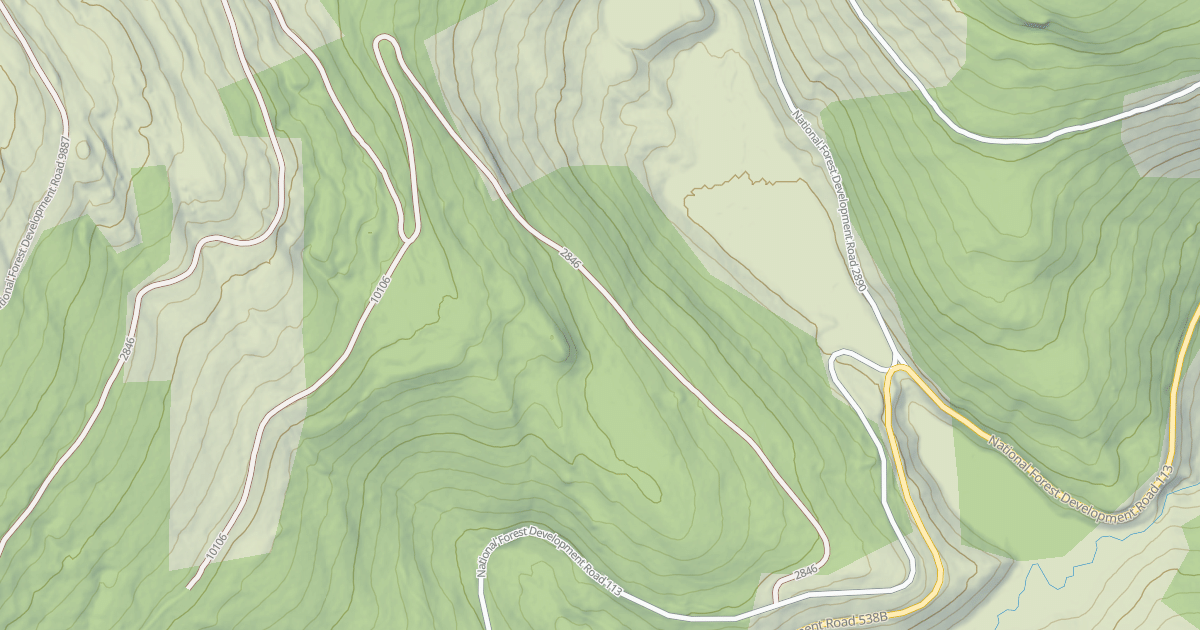 Map preview of BRUSH DIVIDE SPUR 1
