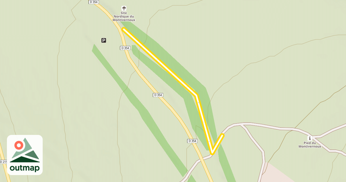 Map of Tour du Montivernoux