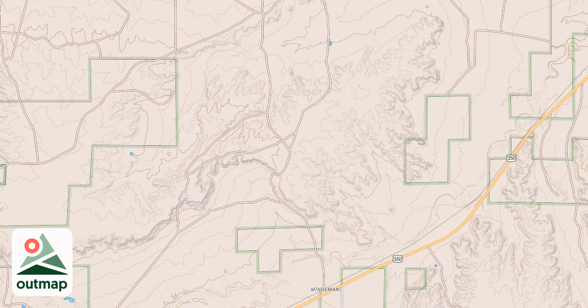 Map of NORTH IRON SPRING