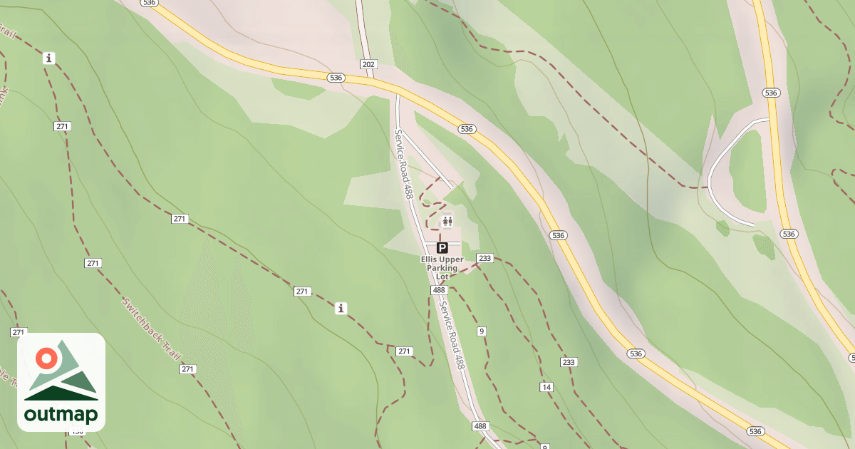 Map of ELLIS SERVICE RD