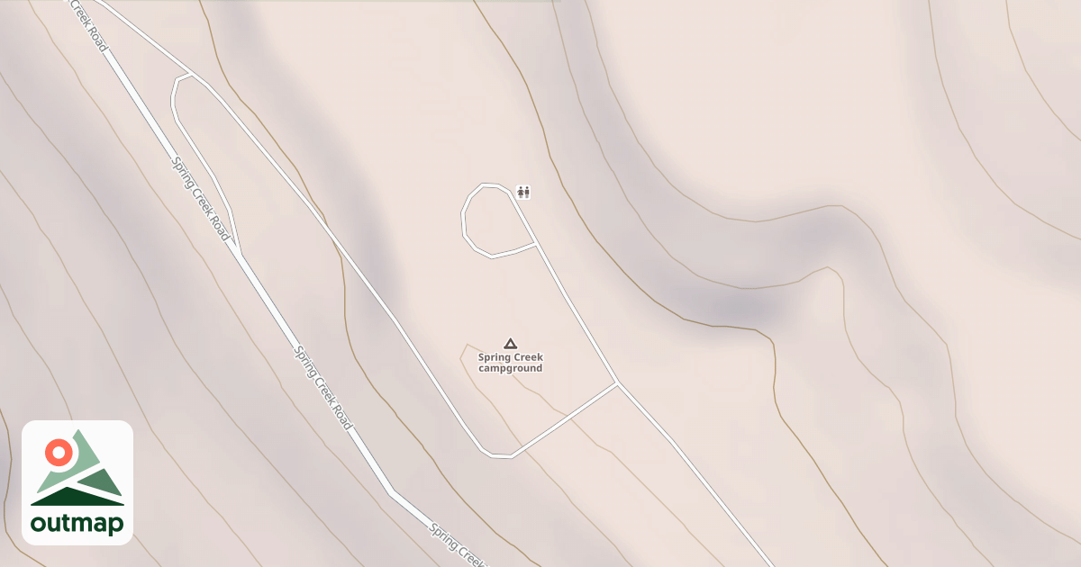 Map of LOWER SPRING CR. C.G. NORTH