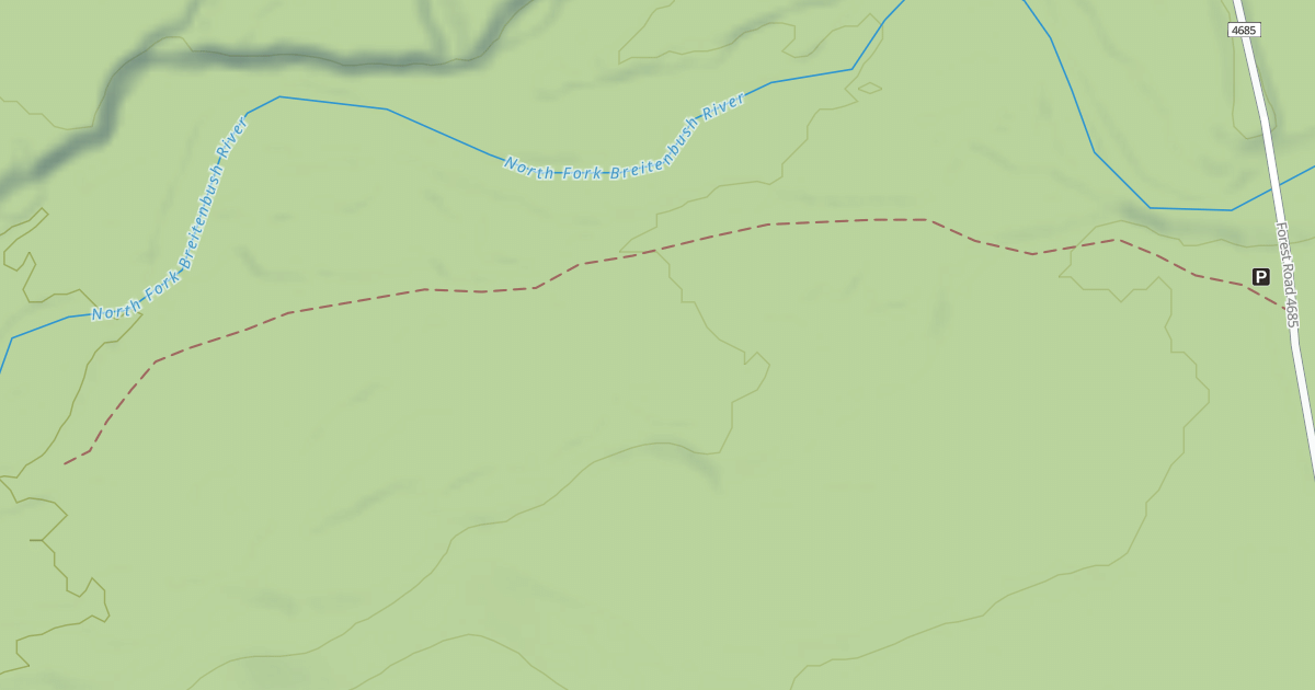 Map preview of USFS National Forest System Roads {16C38E99-8916-4134-AC25-F52C1370CAB8}