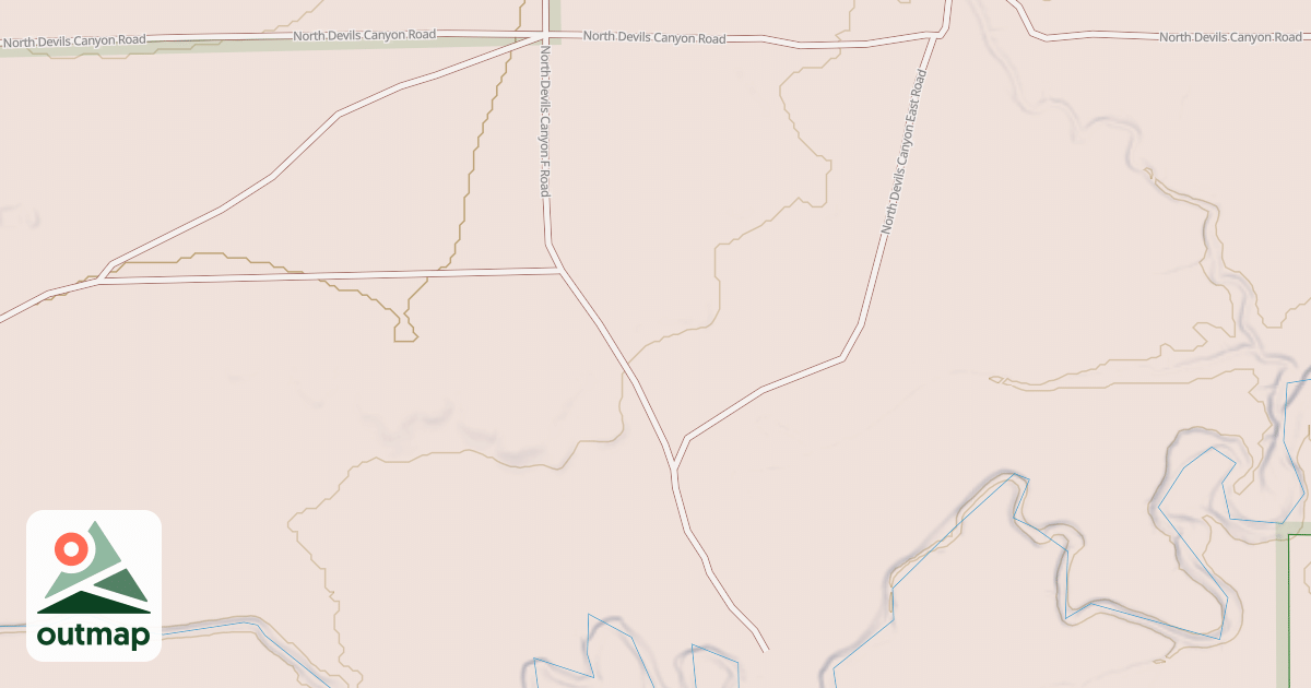 Map of NORTH DEVILS CANYON F