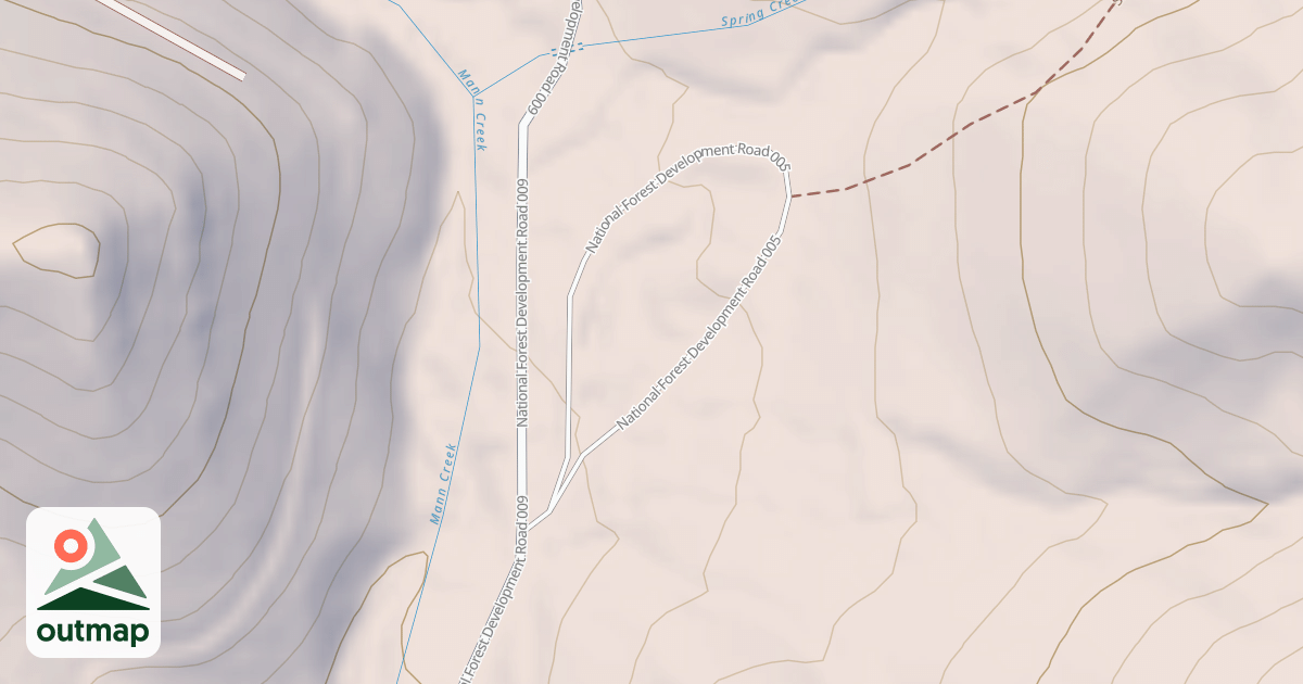 Map of SPRING CREEK CG