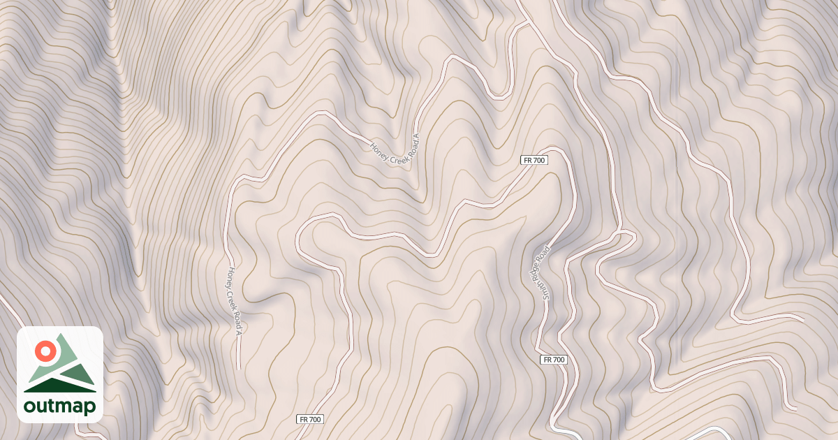 Map of HONEY CREEK A