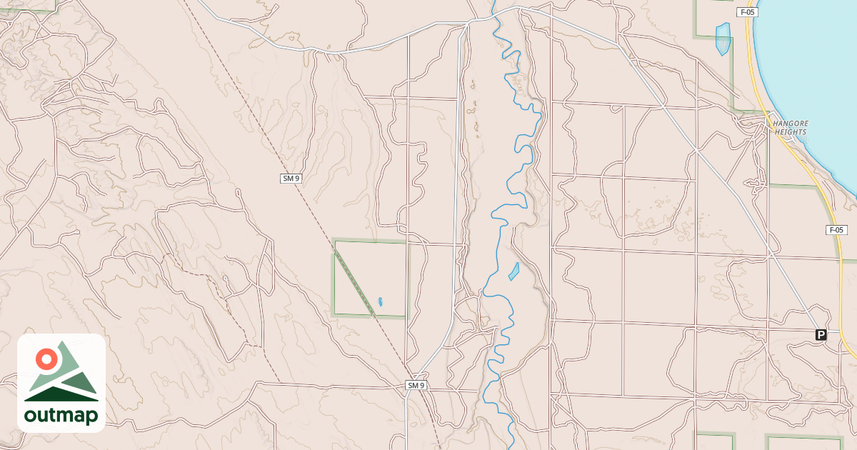 Map of Red Bridge Trail