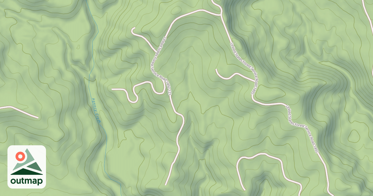 Map of USFS National Forest System Roads {C8C63C49-A9DB-4423-AF82-B4DFD00F58EC}