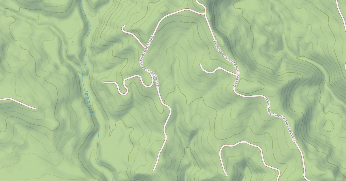 Map preview of USFS National Forest System Roads {C8C63C49-A9DB-4423-AF82-B4DFD00F58EC}