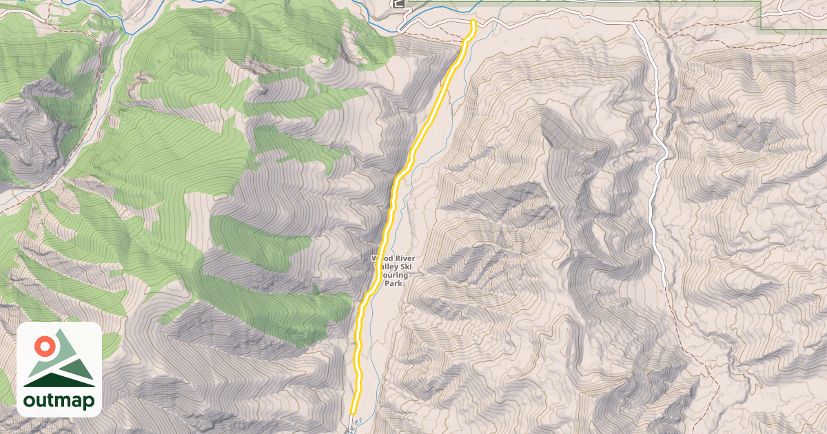 Map of Forest Service Road 654