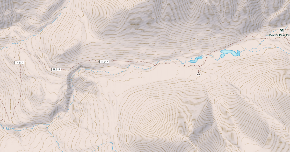 Map preview of Resurrection Pass Trail