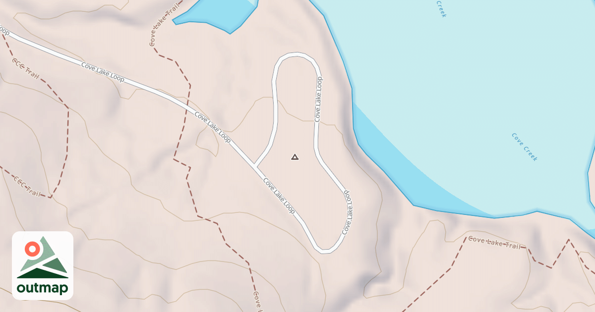 Map of COVE LAKE C.G. B