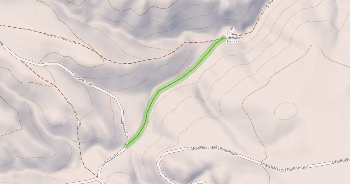 Map preview of Spring Gulch