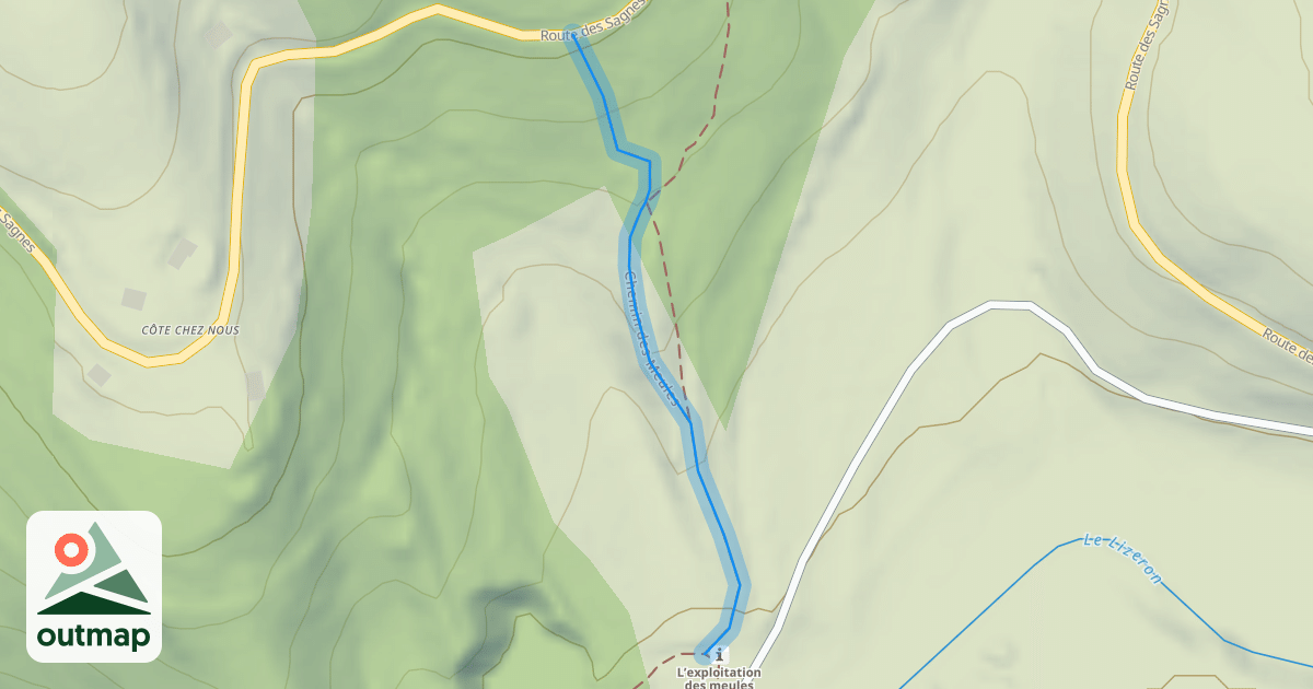 Map of Chemin des Meules