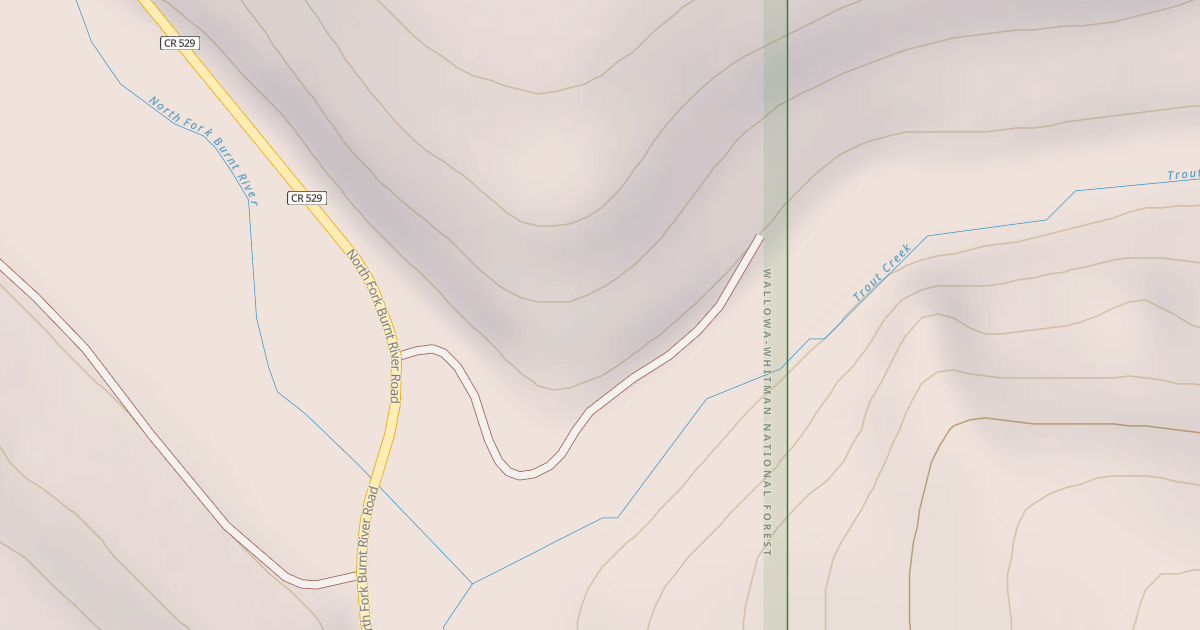 Map preview of USFS National Forest System Roads {7CAD4115-1E1F-47D7-97F1-1DA8048742D6}