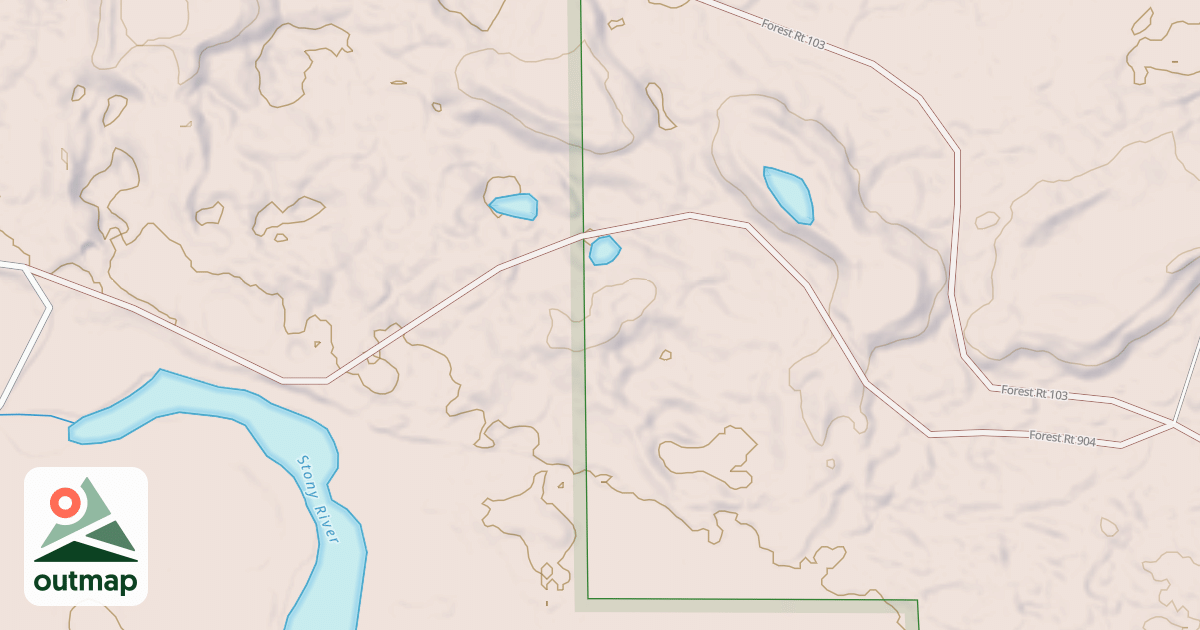 Map of MCDOUGAL LAKE SPUR
