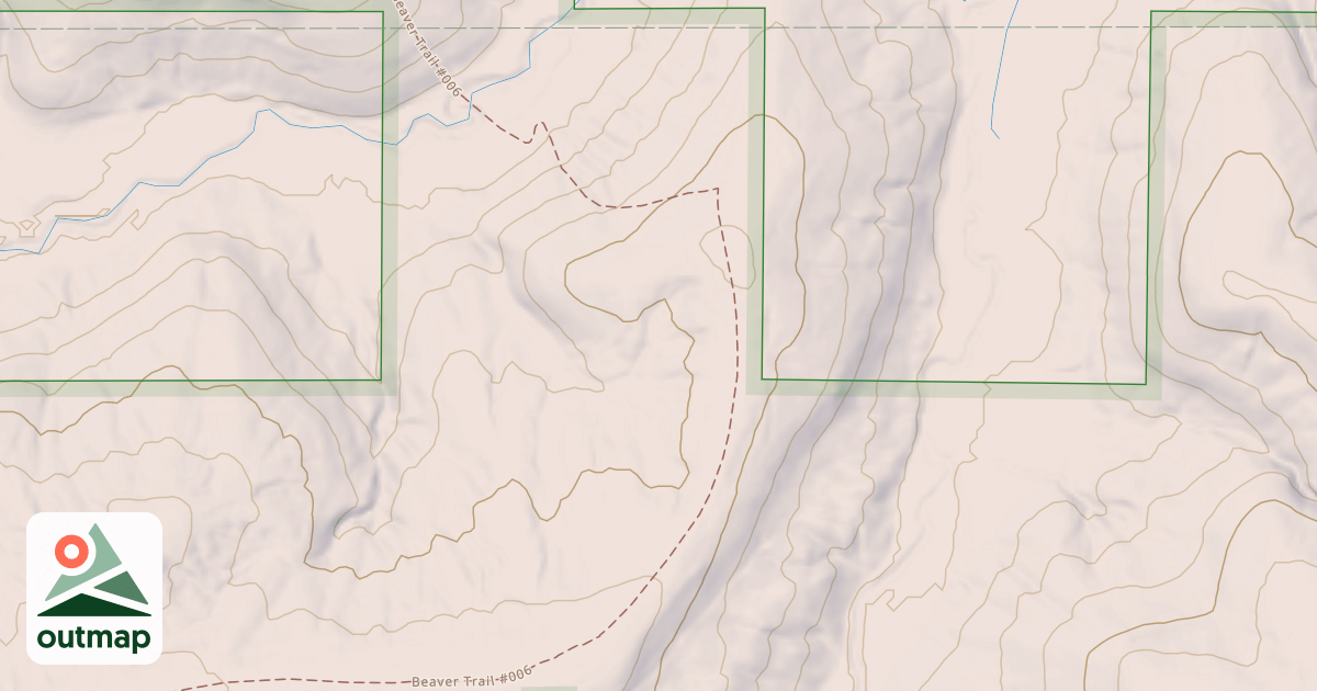 Map of BEAVER CR SOUTH FORK