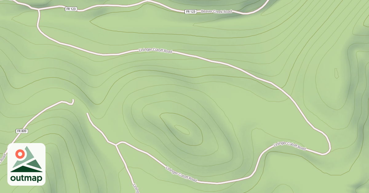 Map of LININGER CUTOFF