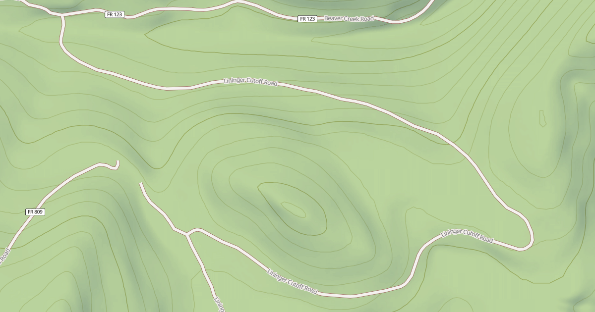 Map preview of LININGER CUTOFF